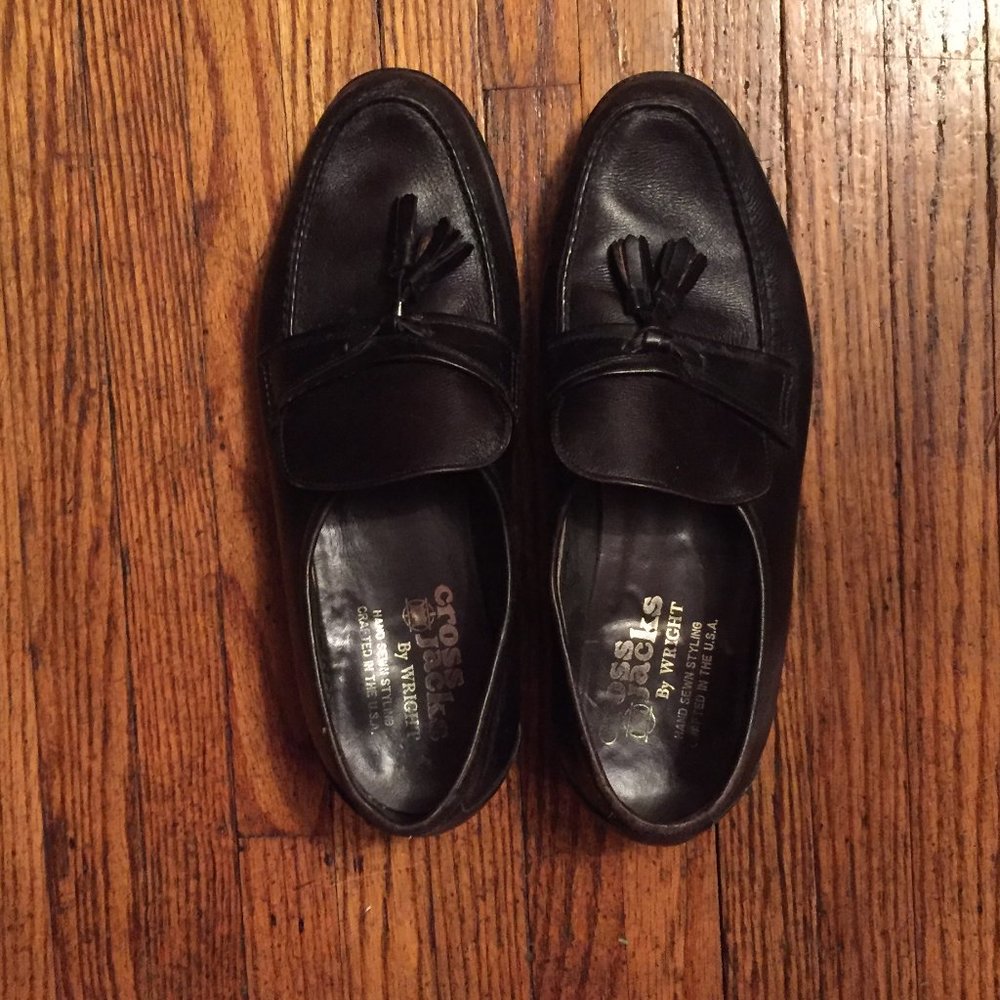 Cross Jacks by Wright Dark Brown loafers size 9.5